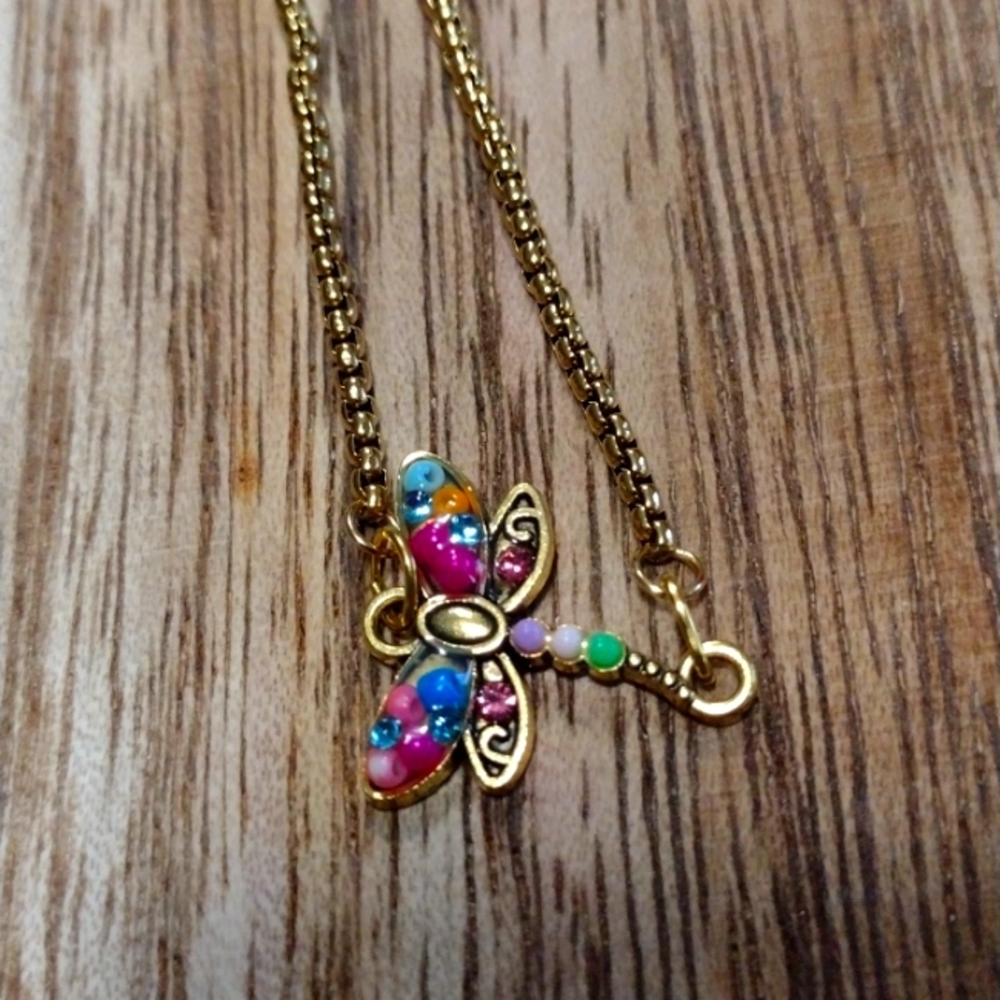 Artisan Made Dragonfly/Firefly Adjustable Bracelet - image 1